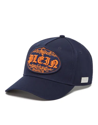 Philipp Plein Embroidered-logo Baseball Cap In Blue