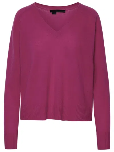 Shop 360cashmere 360 Cashmere 'erin' Fuchsia Cashmere Sweater