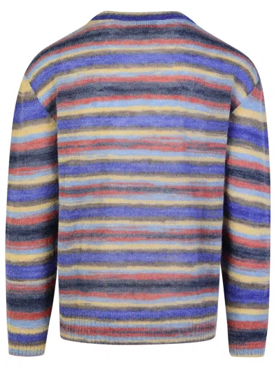 Shop Apc A.p.c. 'bryce' Multicolor Mohair Blend Sweater