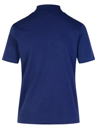 Shop Apc A.p.c. 'caroll' Navy Cotton T Shirt