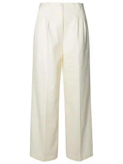 Shop Apc A.p.c. White Cotton Pants
