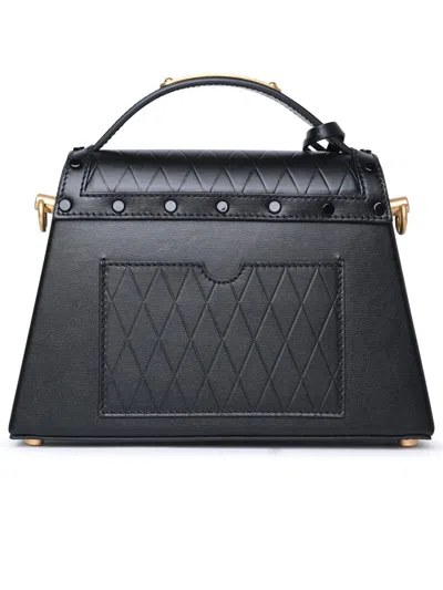 Shop Balmain 'b Buzz Dynasty' Black Lear Bag