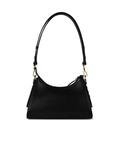 Shop Balmain 'hobo B Buzz' Black Lear Bag