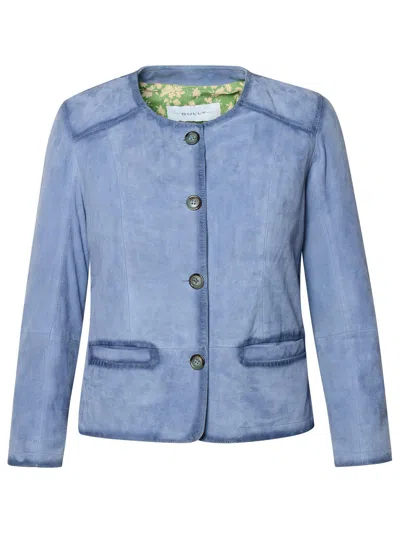 Bully Light Blue Leather Jacket