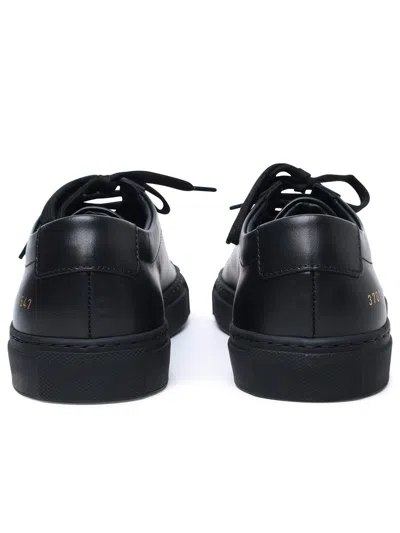 Shop Common Projects Black Lear Achilles Sneakers