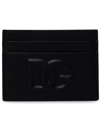 Dolce & Gabbana Black Lear Card Holder