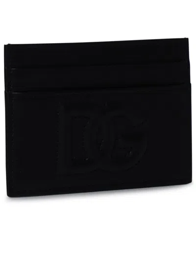 Dolce & Gabbana Black Lear Card Holder