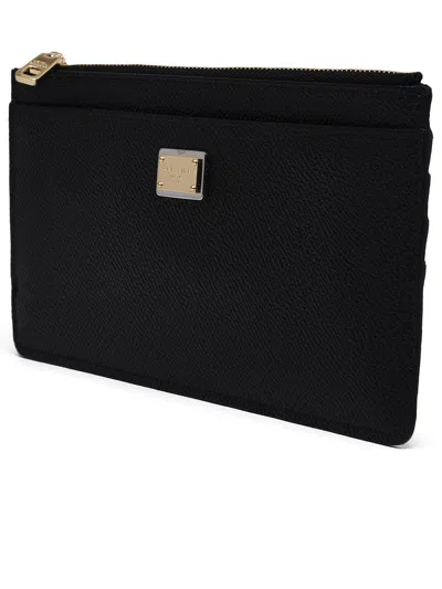 Dolce & Gabbana Black Lear Card Holder