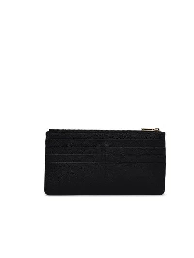 Dolce & Gabbana Black Lear Card Holder