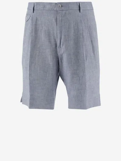 Shop Dolce & Gabbana Linen Bermuda Shorts