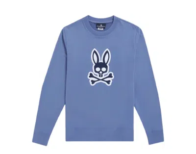 Psycho Bunny Liam Bal Harbor Blue Men's Big And Tall Sweatshirt B9s145s1ft-bha