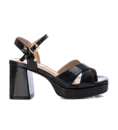 Xti Women's Heeled Platform Sandals In Black In Black