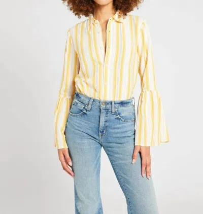 Mille Alyse Top In Citrus Stripes In Multi