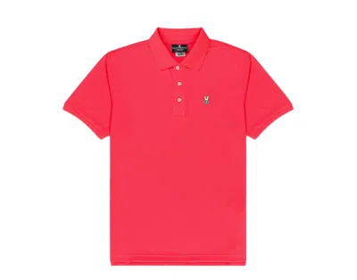 Psycho Bunny Belfry Sports Polo Diva Pink Men's Shirt B6k841j1pb-dvp In Pink