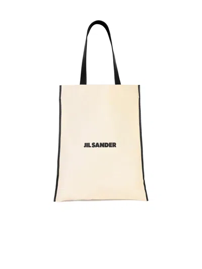 Jil Sander Beige Canvas Shopping Bag