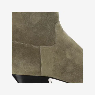 Shop Khaite Suede Ankle Boots