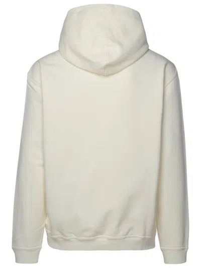 Shop Maison Margiela White Cotton Sweatshirt