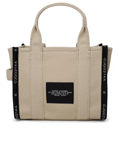 Marc Jacobs (the) Mini Traveler Tote Aus Beigefarbener Baumwolle
