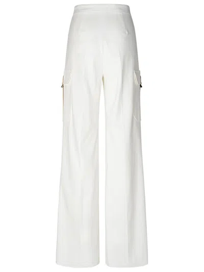 Shop Max Mara 'edda' White Cotton Blend Cargo Pants