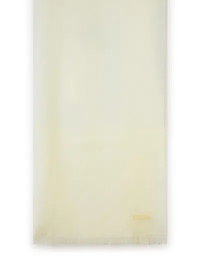 Max Mara Magico White Wool Scarf