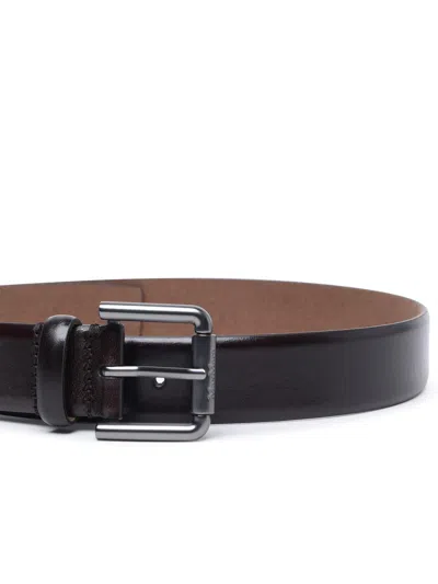 Shop Max Mara Brown Lear Belt