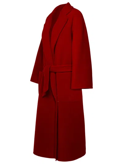 Max Mara Robe Silhouette Midi Coat With Double-faced Wool