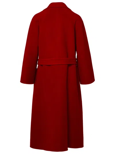 Max Mara Robe Silhouette Midi Coat With Double-faced Wool