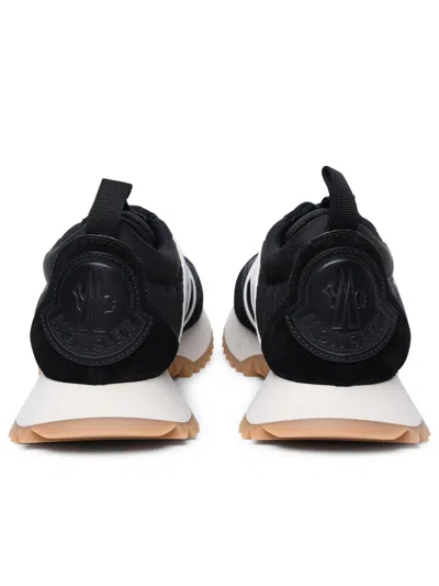 Shop Moncler 'pacey' Black Polyamide Sneakers