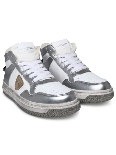 Shop Philippe Model Lion Sneakers In Two Tone Polyurethane Blend