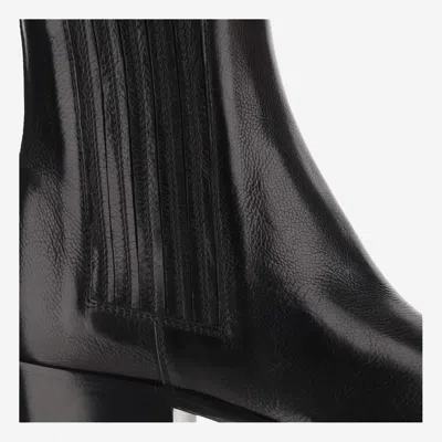 Sartore Glossy Leather Ankle Boots