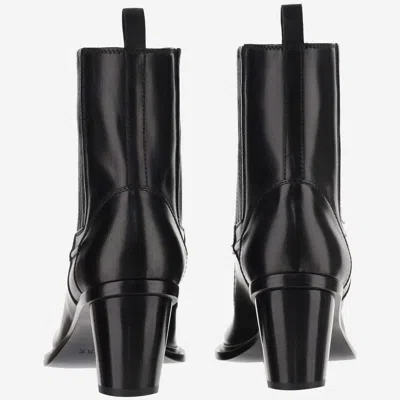 Sartore Glossy Leather Ankle Boots