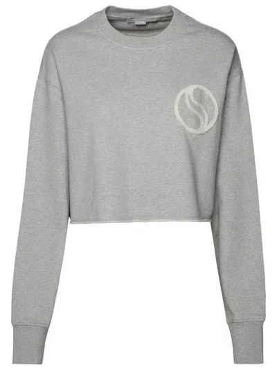 Stella Mccartney Stella Mc Cartney 's Wave' Grey Organic Cotton Sweatshirt