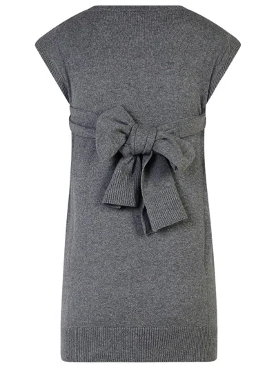 Shop Stella Mccartney Stella Mc Cartney '' Sleeveless Grey Cashmere Sweater