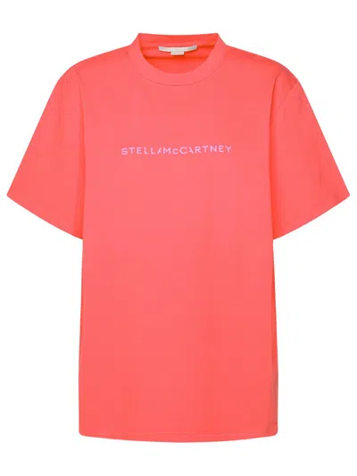 Shop Stella Mccartney Stella Mc Cartney Organic Raspberry Cotton T Shirt