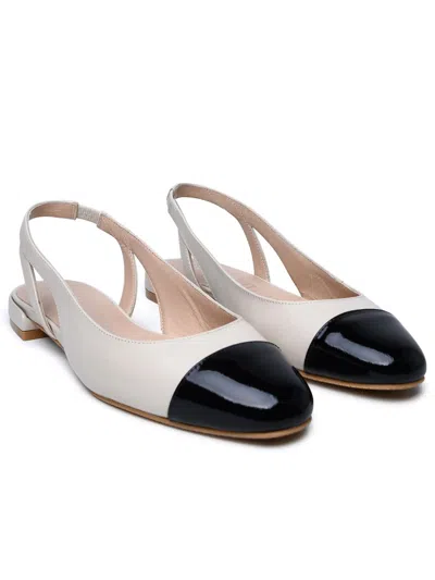 Shop Stuart Weitzman Ivory Lear Ballet Flats