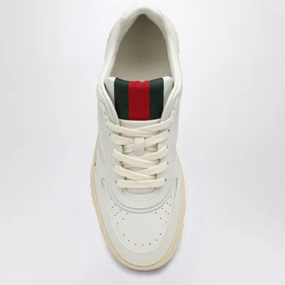 Gucci Reweb Sparrow Low-top Leather Sneakers In White