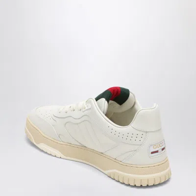 Gucci Reweb Sparrow Low-top Leather Sneakers In White