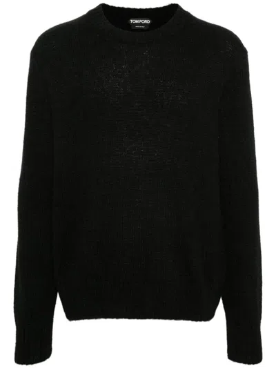 Tom Ford Alpaca Blend Is Crew Neck Sweater Clothing In Black