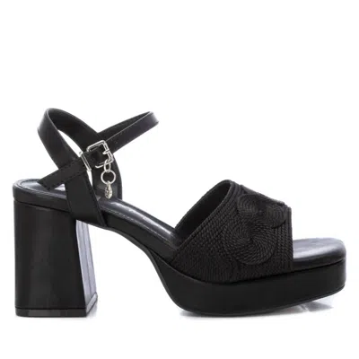 Xti Women's Heeled Platform Sandals In Black In Black
