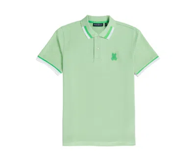 Psycho Bunny Men's Icy Mint Pisani Pique Fashion Polo B6k731x1pc-cmt In Green