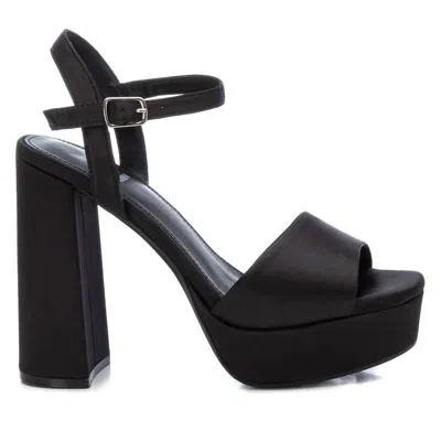 Xti Women's Heeled Platform Sandals In Black In Black
