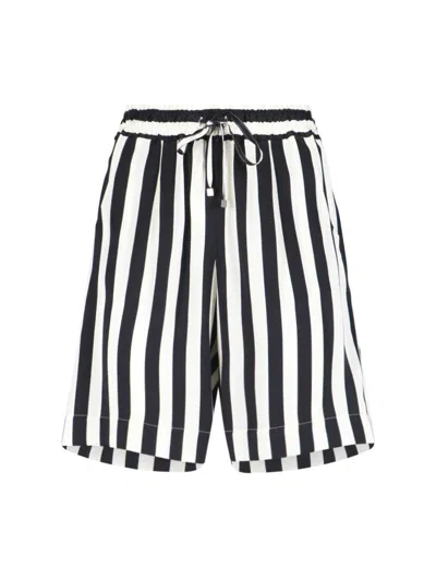 Kiton Tailored Shorts With Button And Elastic In White