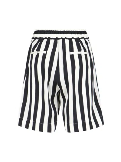 Kiton Tailored Shorts With Button And Elastic In White