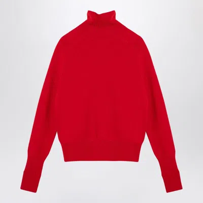 Shop Victoria Beckham Wool Turtleneck Sweater In Red