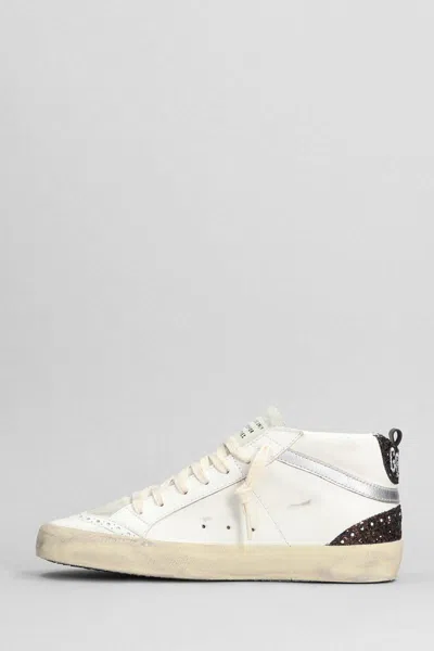 Shop Golden Goose Mid Star Sneakers In White