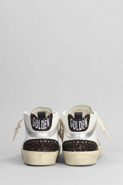 Shop Golden Goose Mid Star Sneakers In White