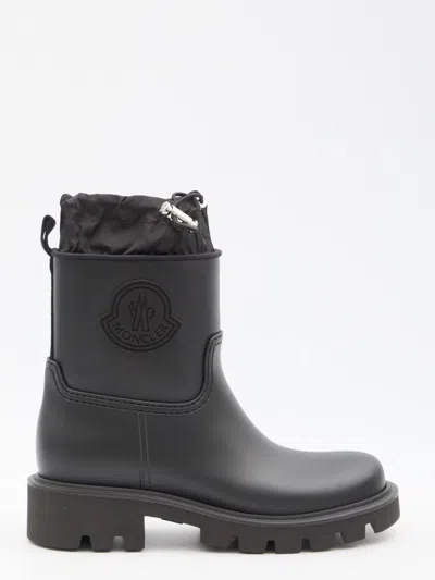 Shop Moncler Kickstream Rain Boots In Black