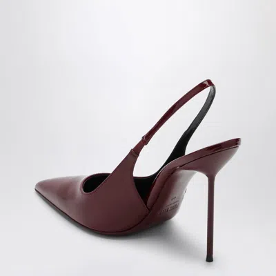 Shop Paris Texas Slingback Lidia Rouge Noir In Patent In Red