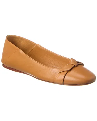 Alexandre Birman Clarita Bow Convertible Flat In Brown
