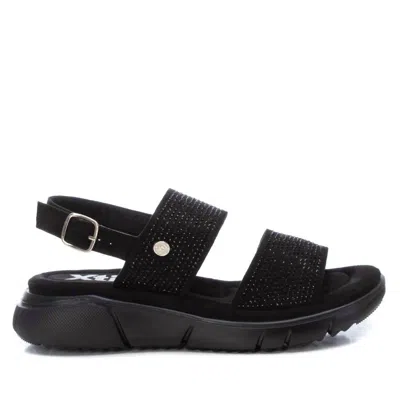 Xti Women's Flat Suede Sandals In Black In Black
